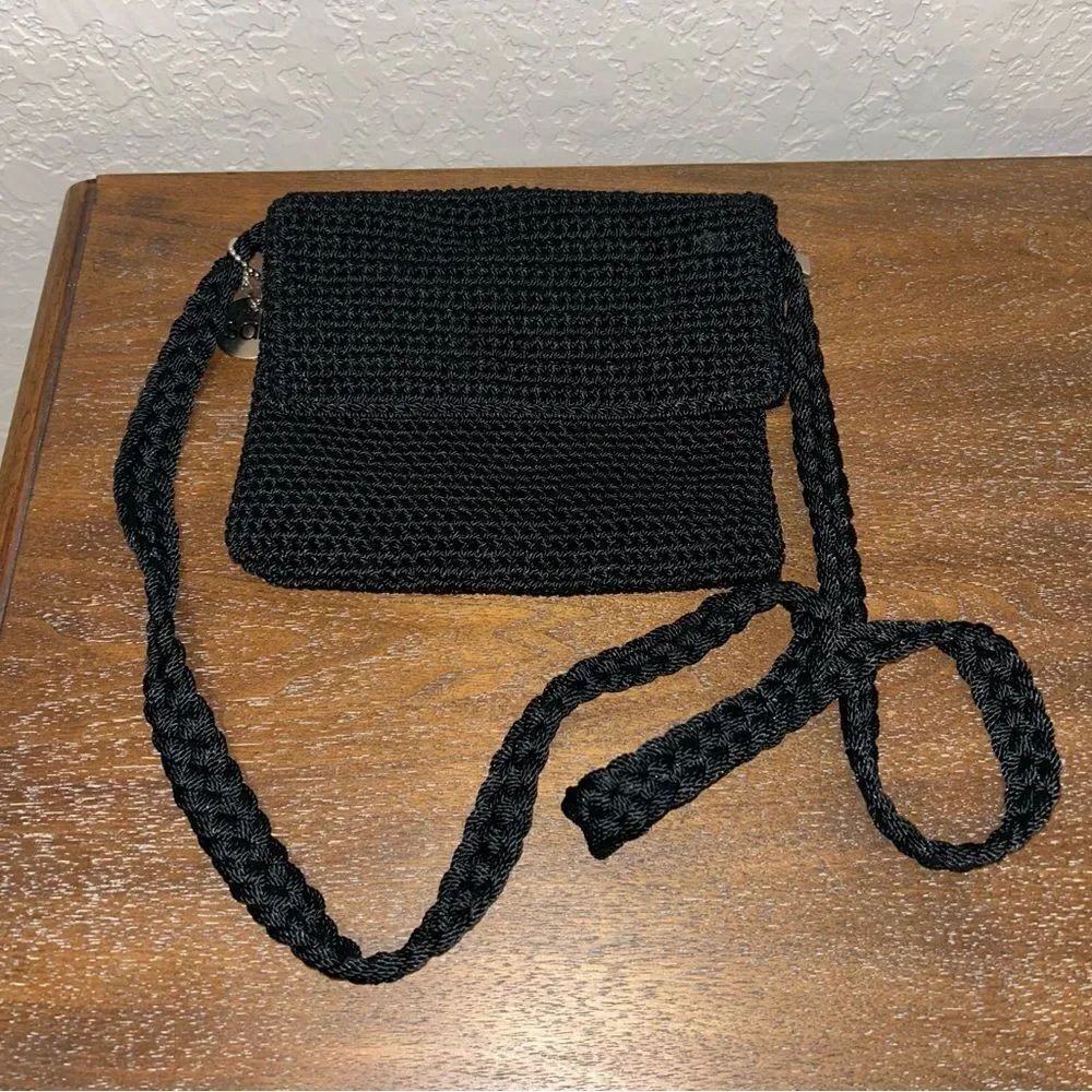 The Sak Crochet Fold Flap Crossbody Shoulder Bag